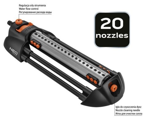 NEO ZRASZACZ OSCYLACYJNY FUNKCJA WYŁĄCZANIA DYSZ 20 DYSZ NEO ZRASZACZ OSCYLACYJNY FUNKCJA WYŁĄCZANIA DYSZ 20 DYSZ