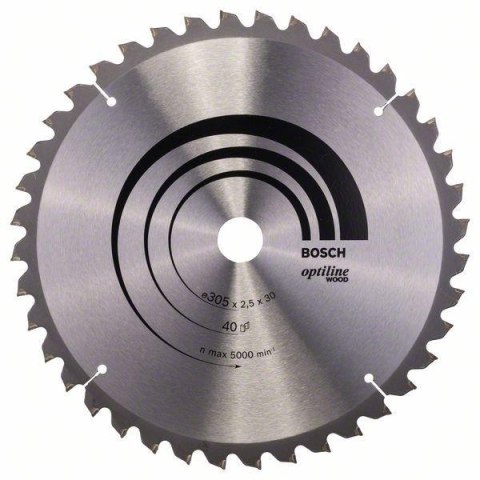 BOSCH PIŁA TARCZOWA-T OPTILINE WOOD 305*2,5*30/Z40