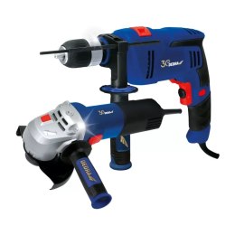 DEDRA ZESATW NARZĘDZI WIERTARKA 900W+SZLIFIERKA KĄTOWA 125MM 950W