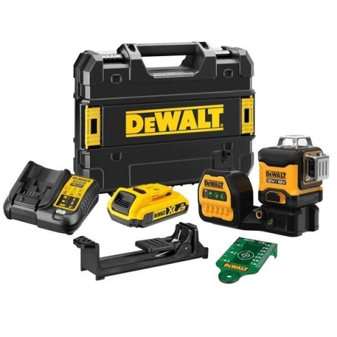 DEWALT LASER LINIOWY 3-PŁASZCZYZNOWY 12/18V ZIE. WIĄZKA XR 1*2.0AH DEWALT LASER LINIOWY 3-PŁASZCZYZNOWY 12/18V ZIE. WIĄZKA XR 1*2.0AH
