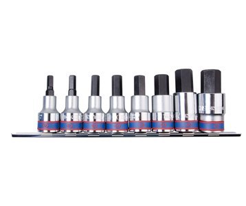 KING TONY ZESTAW NASADEK Z KOŃCÓWKĄ HEX 1/2'' 9 CZ. KRÓTKIE 6 - 19MM KING TONY ZESTAW NASADEK Z KOŃCÓWKĄ HEX 1/2'' 9 CZ. KRÓTKIE 6 - 19MM