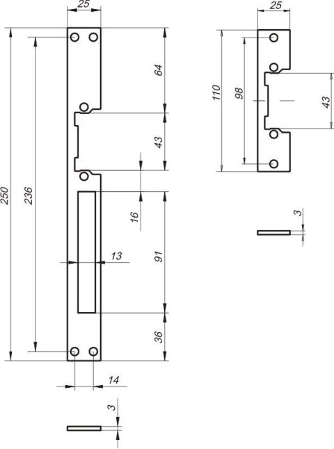 LOB ZACZEP PŁASKI DO ELEKTROZACZEPU RE54 SZEROKOŚĆ 25MM MODEL L LOB ZACZEP PŁASKI DO ELEKTROZACZEPU RE54 SZEROKOŚĆ 25MM MODEL L
