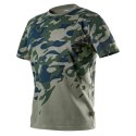 NEO T-SHIRT ROBOCZY Z NADRUKIEM CAMO, ROZM.XXL