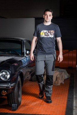 NEO T-SHIRT Z NADRUKIEM MOTOR ROZMIAR M