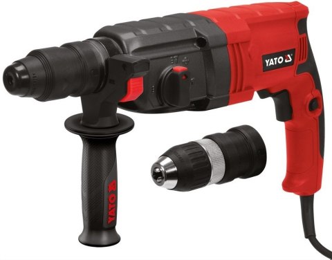 YATO MŁOTOWIERTARKA 850W Z WYMIENNĄ GŁOWICĄ YATO MŁOTOWIERTARKA 850W Z WYMIENNĄ GŁOWICĄ