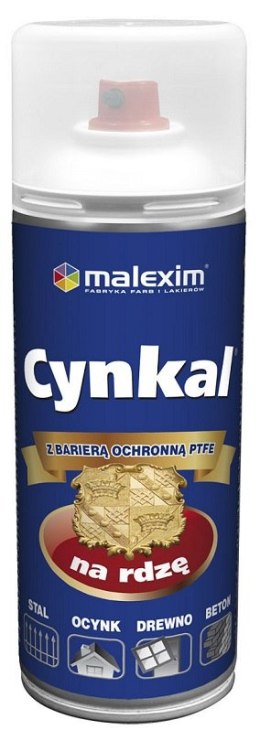 MALEXIM AEROZOL CYNKAL 0.4L CZARNY 9005