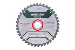 METABO PIŁA TARCZOWA PRECISION CUT WOOD 216*30MM 40WZ