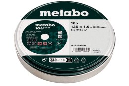 METABO TARCZA TNĄCA INOX 125*1.0*22.23MM 10SZT