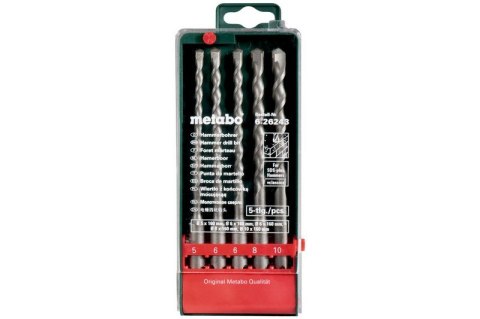 METABO ZESTAW WIERTEŁ SDS-PLUS CLASSIC 5 SZT. METABO ZESTAW WIERTEŁ SDS-PLUS CLASSIC 5 SZT.