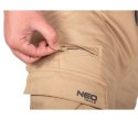 NEO SPODNIE ROBOCZE OUTDOOR TYPU JOGGER BEŻOWE ROZMIAR L