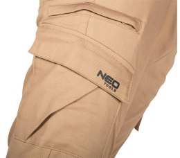 NEO SPODNIE ROBOCZE OUTDOOR TYPU JOGGER BEŻOWE ROZMIAR XL