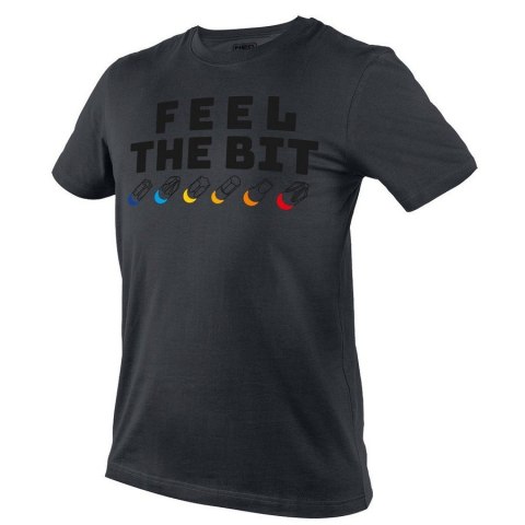NEO T-SHIRT Z NADRUKIEM FEEL THE BIT ROZMIAR L NEO T-SHIRT Z NADRUKIEM FEEL THE BIT ROZMIAR L