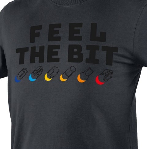 NEO T-SHIRT Z NADRUKIEM FEEL THE BIT ROZMIAR M NEO T-SHIRT Z NADRUKIEM FEEL THE BIT ROZMIAR M