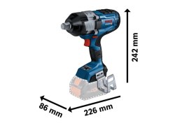 BOSCH KLUCZ UDAROWY AKUMULATOROWY 3/4'' GDS 18V-1600 0*AH