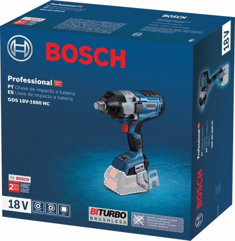 BOSCH KLUCZ UDAROWY AKUMULATOROWY 3/4'' GDS 18V-1600 0*AH BOSCH KLUCZ UDAROWY AKUMULATOROWY 3/4'' GDS 18V-1600 0*AH