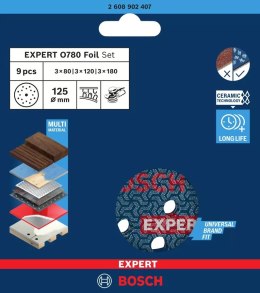 BOSCH KRĄŻEK ŚCIERNY FOLIA EXPERT O780 125MM 9PC