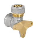 DIAMOND KOLANO PEX-AL-PEX CHROM Z ŁAPKAMI-1/2*20