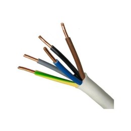 ELPAR PRZEWÓD YDY 5X2,5 ŻO BIAŁY 450/750V