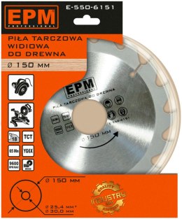 EPM PIŁA SPIEKOWA 150MM 18 ZĘBÓW