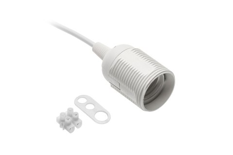 GTV OPRAWKA E27 Z PRZEWODEM I KOSTKĄ 240V 60W, 2X0,75MM2 BIAŁA GTV OPRAWKA E27 Z PRZEWODEM I KOSTKĄ 240V 60W, 2X0,75MM2 BIAŁA