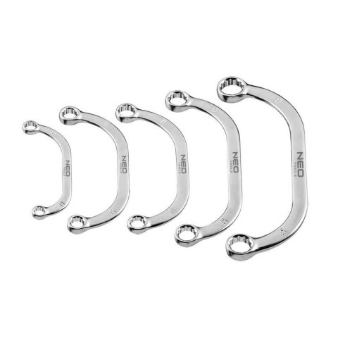 NEO KOMPLET KLUCZY OCZKOWYCH WYGIĘTYCH 9-22MM 5SZT. NEO KOMPLET KLUCZY OCZKOWYCH WYGIĘTYCH 9-22MM 5SZT.