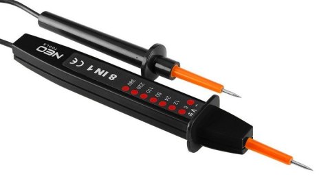 NEO WIELOFUNKCYJNY TESTER NAPIĘCIA 8 W 1 AC/DC 6-380V NEO WIELOFUNKCYJNY TESTER NAPIĘCIA 8 W 1 AC/DC 6-380V