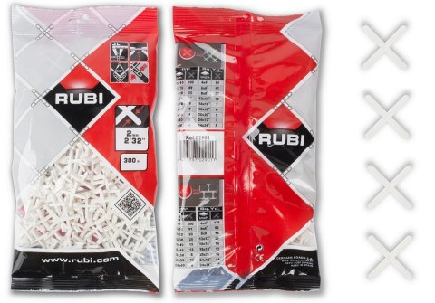 RUBI KRZYŻYKI DO GLAZURY 2MM 300SZT