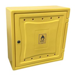 UN OSŁONA LICZNIKA GAZU Z TWORZYWA 250*600*600MM BEZ PLEC.ŻÓŁTA