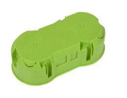UN PUSZKA PODTYNKOWA PODWÓJNA 60MM ZIELONA