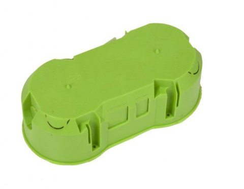 UN PUSZKA PODTYNKOWA PODWÓJNA 60MM ZIELONA UN PUSZKA PODTYNKOWA PODWÓJNA 60MM ZIELONA