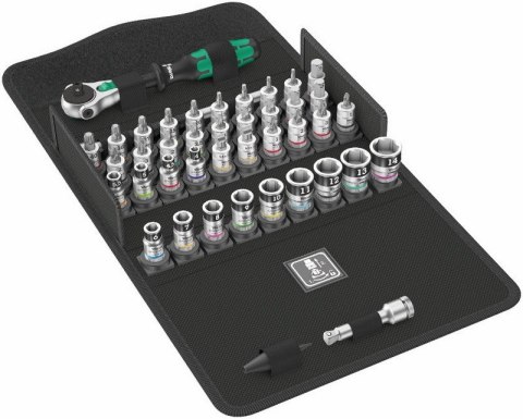 WERA ZESTAW KLUCZY NASADOWYCH 1/4''ZYKLOP SPEED,+GRZECHOTKA 42CZ. WERA ZESTAW KLUCZY NASADOWYCH 1/4''ZYKLOP SPEED,+GRZECHOTKA 42CZ.