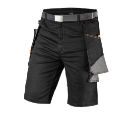 NEO KRÓTKIE SPODENKI HD SLIM, PASEK, ODPINANE KIESZENIE XXL