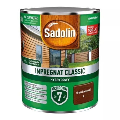 SADOLIN SADOLIN IMPREGNAT CLASSIC HYBRYDOWY 7 LAT ORZECH WŁOSKI 4.5L SADOLIN SADOLIN IMPREGNAT CLASSIC HYBRYDOWY 7 LAT ORZECH WŁOSKI 4.5L