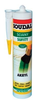SOUDAL AKRYL SOUDAL BIAŁY 280ML