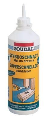 SOUDAL KLEJ DO DREWNA 64A SZYBKOSCHNĄCY 750ML