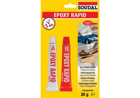 SOUDAL KLEJ EPOKSYDOWY RAPID 2X10 ML SOUDAL KLEJ EPOKSYDOWY RAPID 2X10 ML