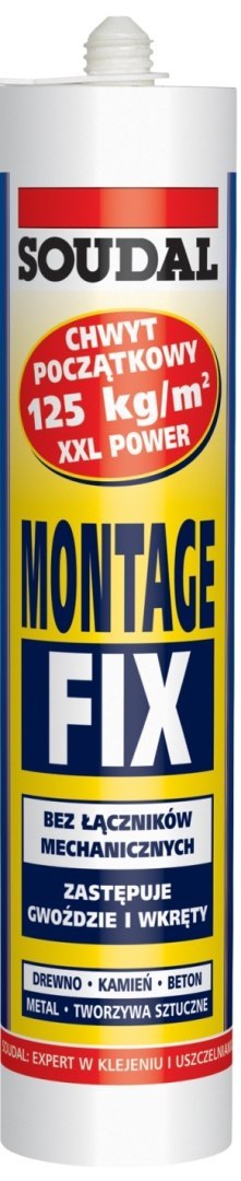 SOUDAL KLEJ MONTAŻOWY MONTAGE FIX 280ML