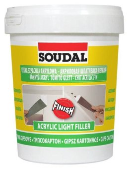 SOUDAL LEKKA SZPACHLA AKRYLOWA BIAŁA 0.9L