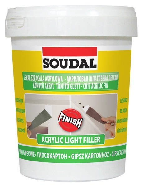 SOUDAL LEKKA SZPACHLA AKRYLOWA BIAŁA 0.9L SOUDAL LEKKA SZPACHLA AKRYLOWA BIAŁA 0.9L