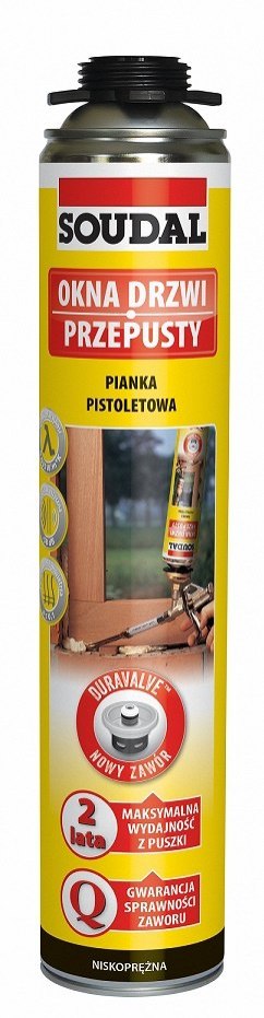 SOUDAL PIANKA PISTOLETOWA YELLOW 750ML