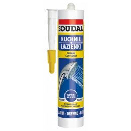 SOUDAL SILIKON SANITARNY BRĄZOWY 280ML