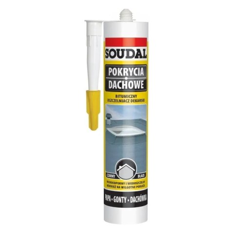 SOUDAL USZCZELNIACZ DEKARSKI CZARNY 280ML SOUDAL USZCZELNIACZ DEKARSKI CZARNY 280ML