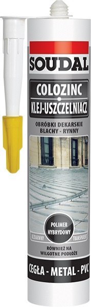 SOUDAL USZCZELNIACZ DO BLACH BEZBARWNY COLOZINC 290ML