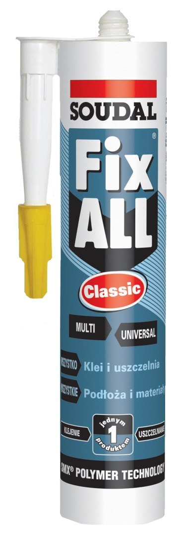 SOUDAL USZCZELNIACZ HYBRYDOWY FIX ALL FLEXI BIAŁY 290ML SOUDAL USZCZELNIACZ HYBRYDOWY FIX ALL FLEXI BIAŁY 290ML