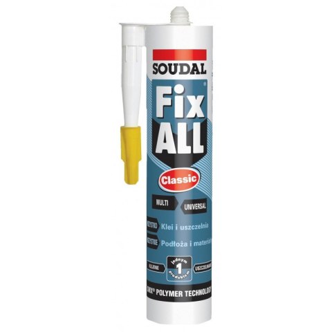 SOUDAL USZCZELNIACZ HYBRYDOWY FIX ALL FLEXI CZARNY 290ML SOUDAL USZCZELNIACZ HYBRYDOWY FIX ALL FLEXI CZARNY 290ML