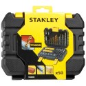 STANLEY ZESTAW WIERTEŁ I BITÓW 50 SZT.