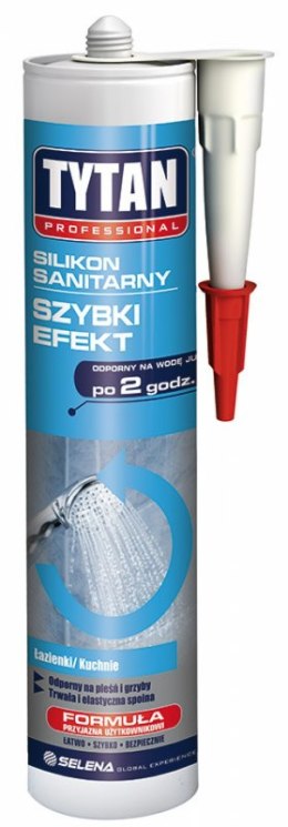 TYTAN SILIKON SANITARNY TURBO EFEKT 280ML BIAŁY