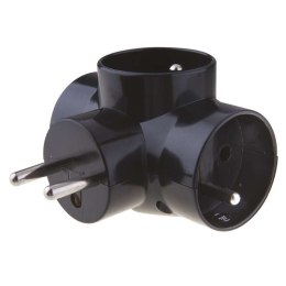 UN ROZGAŁĘŹNIK CZARNY 3*10A/230V