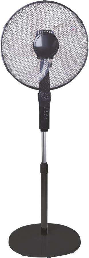 UN WENTYLATOR PODŁOGOWY 40CM CZARNY Z PILOTEM