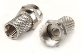 UN ZŁĄCZE TYPU F NA KABEL RG6 Z USZCZELKĄ GUMOWĄ 7/20MM